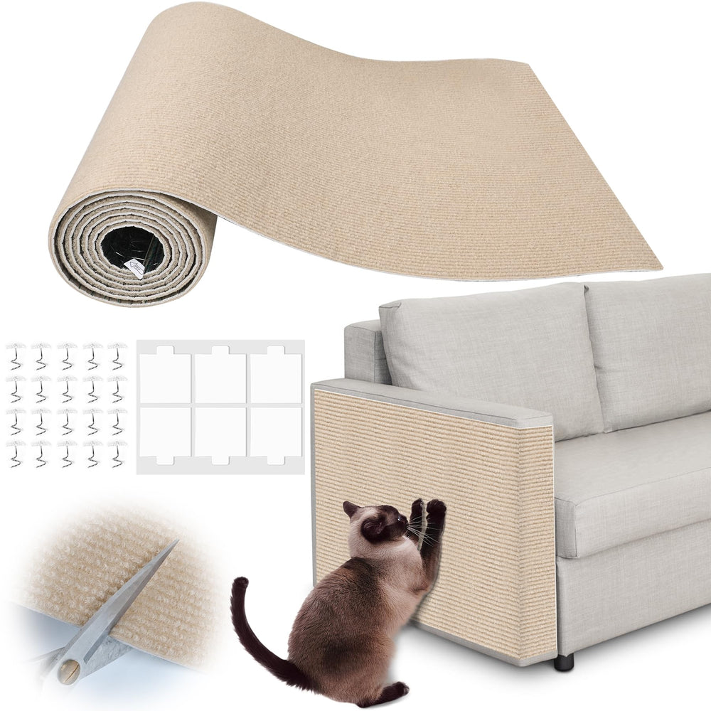 Inchoco Cat Scratching Pad full view shows durable felt surface protecting furniture.
