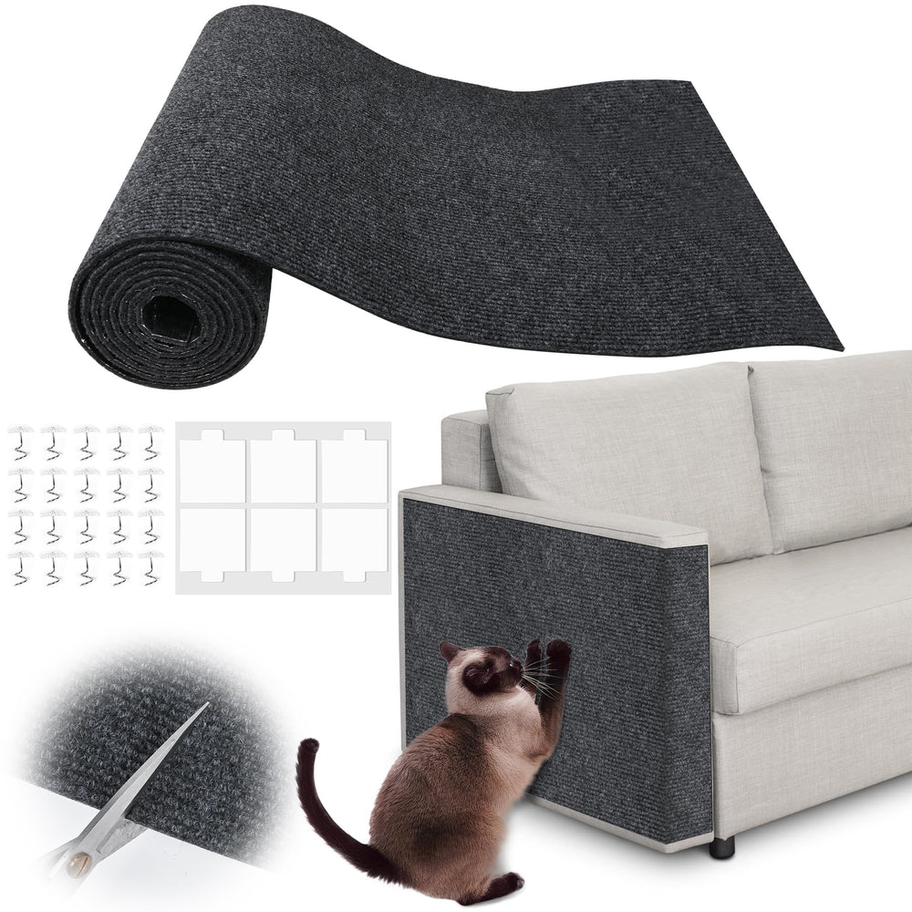 Inchoco couch protector with adhesive back shields furniture from cat claws