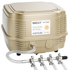 INCLY 7W Ultra Silent Pump front view for quiet, reliable aquarium aeration.