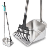 Indiedouker large-capacity tray reduces trips for large dogs during cleanup.