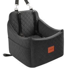 INDYBUD small dog car seat front view for improved visibility and comfort