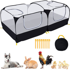 Ineariu small animals playpen outdoors setup showing spacious design for safe exploration.