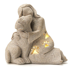 INLOMEM granite dog memorial sculpture offers a lasting keepsake to honor a beloved companion.