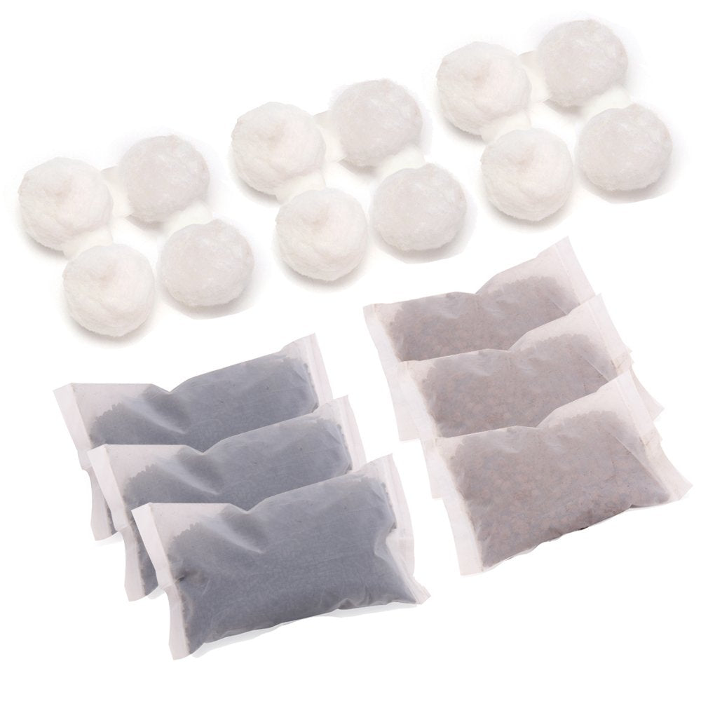 Innovative Marine Nuvo Purity Pack fiber balls trap detritus for cleaner water
