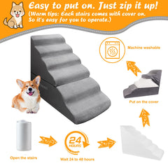 INRLKIT dog stairs ideal for senior pets and small breeds.