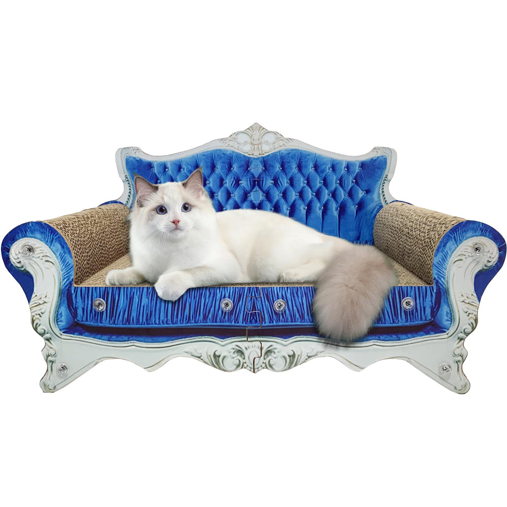 INRLKIT luxury cat scratcher sofa full view showcasing durable design