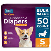 Inspire Pet Care dog diapers bulk pack front view for easy changes during travel