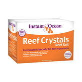 Instant Ocean Reef Crystals bottle ready for reef aquariums with enriched elements.