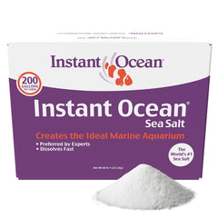 Instant Ocean sea salt packaging stays uniform, preventing separation.