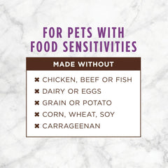 Instinct Grain-free cat topper with rabbit offers simple ingredients for sensitive stomachs.