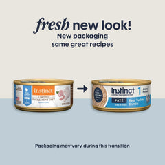 Instinct One Animal Protein One Vegetable pack highlights single-protein recipe for sensitive cats.