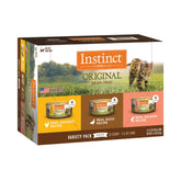 Instinct Original Pate variety pack features chicken, duck, and salmon for protein-rich meals