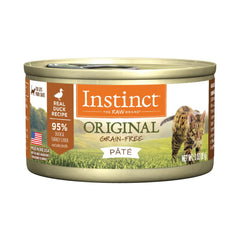 Instinct Original Pate Cat Food real duck ingredient for protein-rich meals.