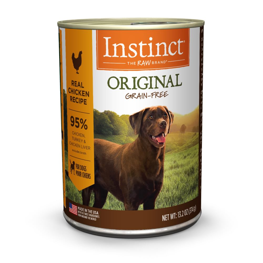 Instinct Original Wet Dog Food chicken loaf can, high-protein canine nutrition