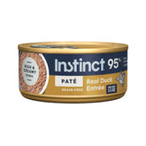 Instinct Pate Entrees with cage-free duckβgrain-free protein for active cats.