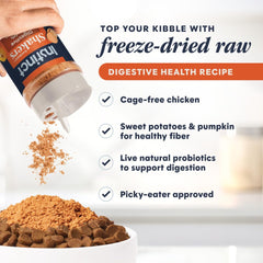 Instinct Raw Boost Shakers mixed with warm water yield savory gravy