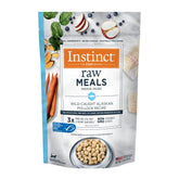 Instinct Raw Meals pollock bag, premium grain-free ingredients for feline nutrition.