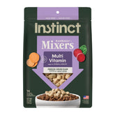 Instinct RawBoost Mixers grain-free beef bag front, convenient meal topper.