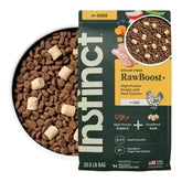 Instinct RawBoost real chicken bites showcase premium protein for lean muscles.