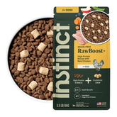 Instinct RawBoost real chicken bites highlight high-protein nutrition