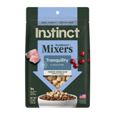Instinct RawBoost Tranquility bag front shows grain-free topper for calmer mealtimes