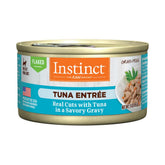 Instinct Flaked Entree Tuna can 3oz pack24 shows real tuna in a meal.