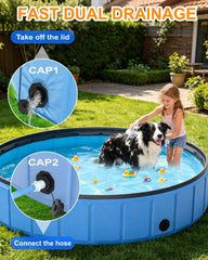 Independent pool baffle design helps contain water and prevent overflow.