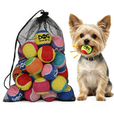 INSUM squeaky ball 2-inch, ideal for small dogs, safe play.