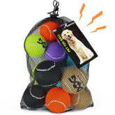 INSUM squeaky-tennis-ball built-in squeaker for interactive play.