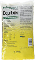 Intervet Safeguard alfalfa-based formula shown as part of horse feed.