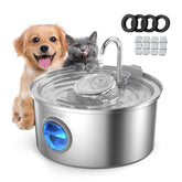 Invengo cat fountain in durable 304 stainless steel for hygienic hydration.