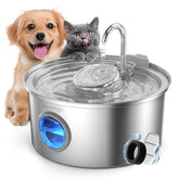 Invengo cat water fountain stainless steel 108oz for reliable hydration in multi-pet homes.