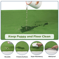 INVENHO pad with non-slip bottom stays secure on beds and floors.