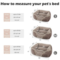 INVENHO dog bed edge support cushions joints during restful sleep.