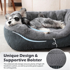 INVENHO dog bed low-entry design easy for aging dogs.