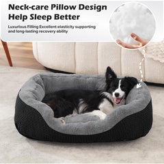 INVENHO dog bed medium plush surface offers calming softness for quick naps.