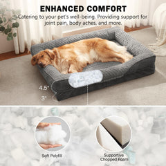 INVENHO bed features non-slip bottom to stay secure on any floor.