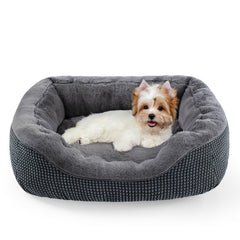 INVENHO dog bed for small dogs with washable fabric for easy cleaning and cozy comfort