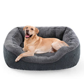 INVENHO large dog bed with rectangle washable surface for easy cleaning.