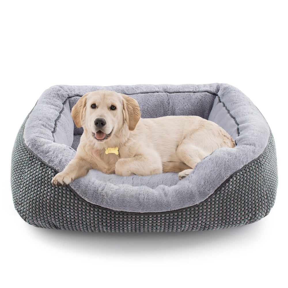 INVENHO medium dog bed top view shows a spacious rectangle for comfortable lounging.