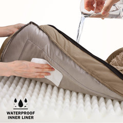 INVENHO large bed features non-slip bottom for stability.