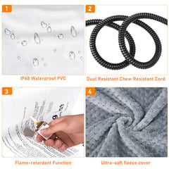 INVENHO removable washable cover for easy cleaning and long-lasting use.