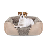 INVENHO rectangle dog bed, top view, for versatile lounging.