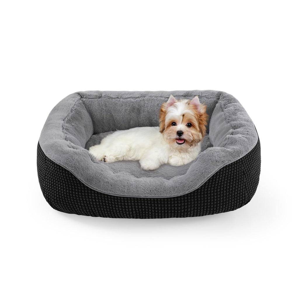 INVENHO small dog bed front view: cozy, supportive shape for relaxed lounging