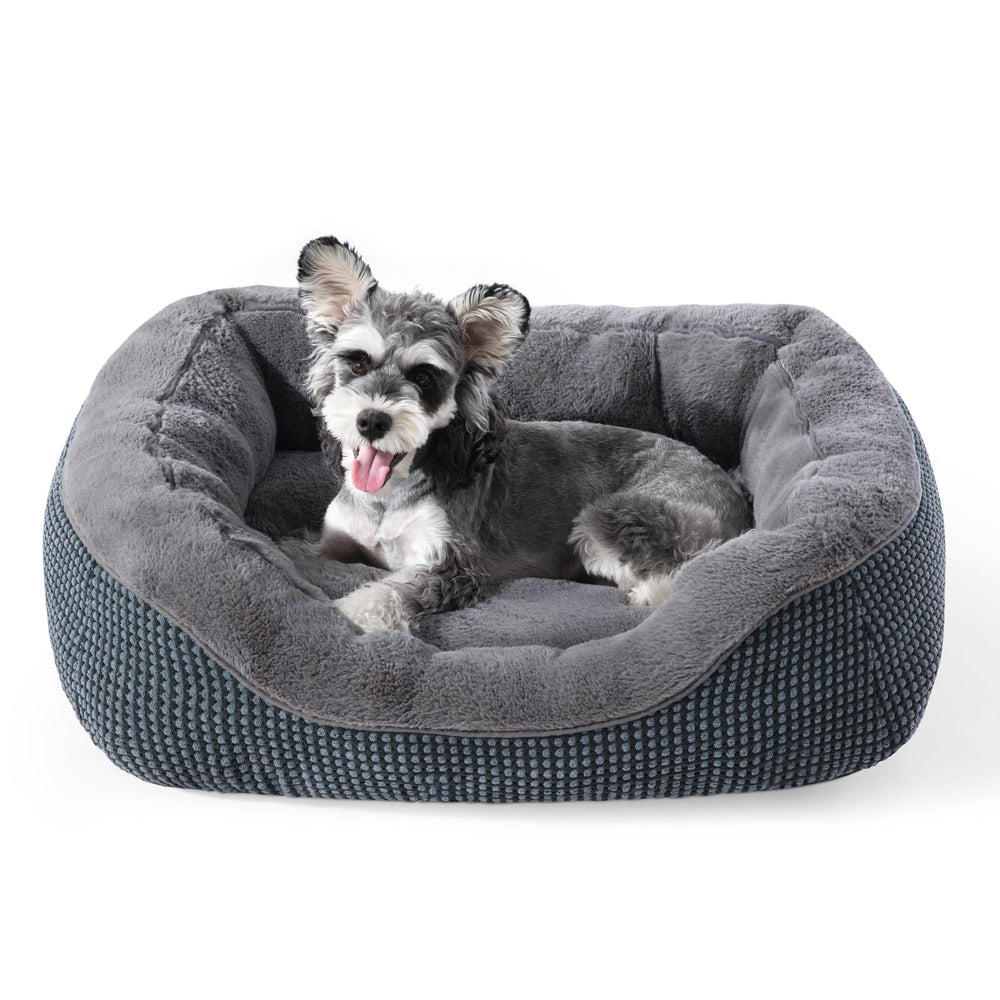 INVENHO small dog bed with soft plush surface for calming sleep