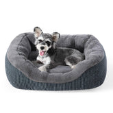 INVENHO small dog bed with soft plush surface for calming sleep