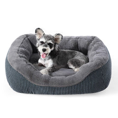 INVENHO small dog bed with soft plush surface for calming sleep