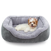 INVENHO small dog bed top view showing plush surface for cozy lounging
