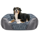 INVENHO X-Large dog bed front view showing the rectangle design for cozy lounging.