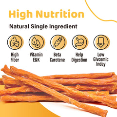 iPaw Sweet Potato Sticks provide a natural rawhide alternative for safe chewing.